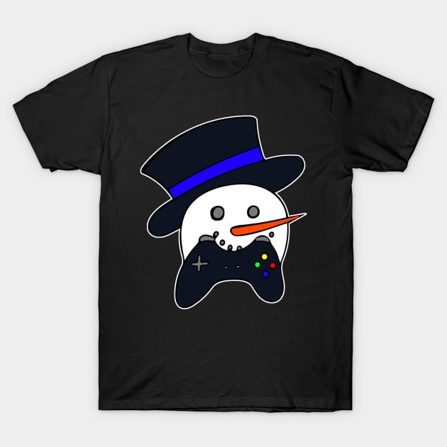 Snowman Face Gamer T-Shirt by MaystarUniverse